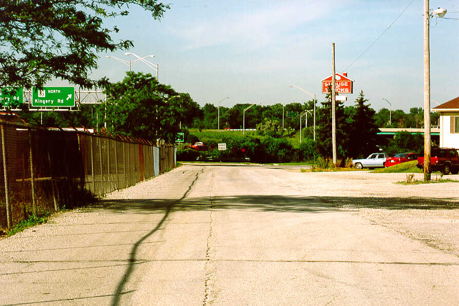 Frontage road for I-55