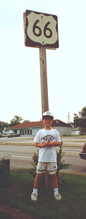 old Kansas 66 marker